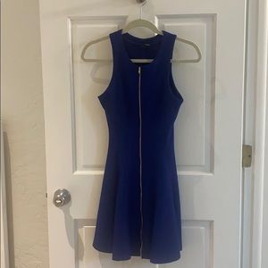 Royal Aqua Dress with Zipper in the front